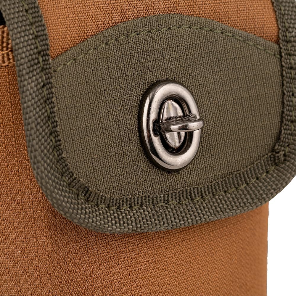Bucket Boss Tech Pouch with Flap Fit in Brown, 54185