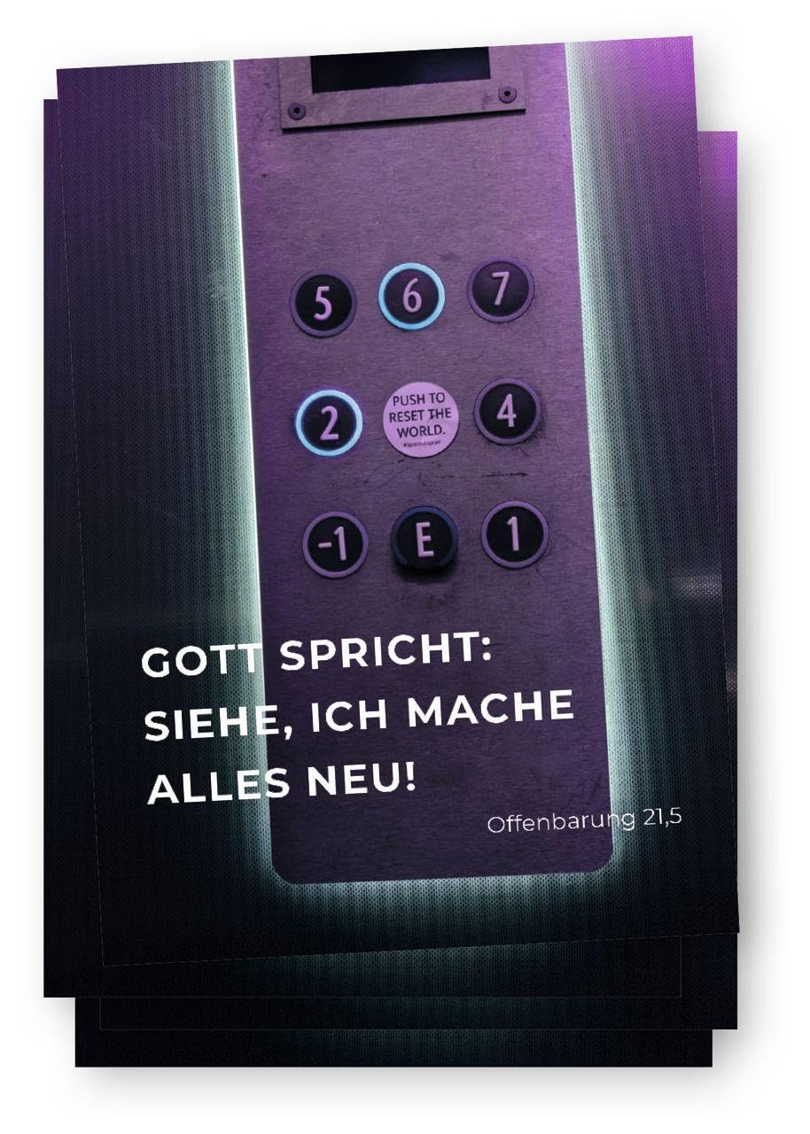 Postkarte zur Jahreslosung 2026 - 10 Karten im Set