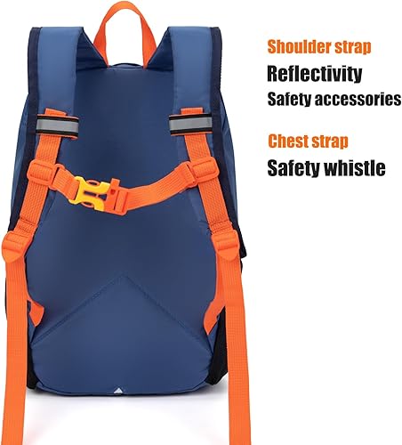 Miniatura 4 de IVYGREEN Mochila de senderismo para niños pequeños, mochila de viaje para niños o niñas, ideal para un día de aventuras al aire libre, azul