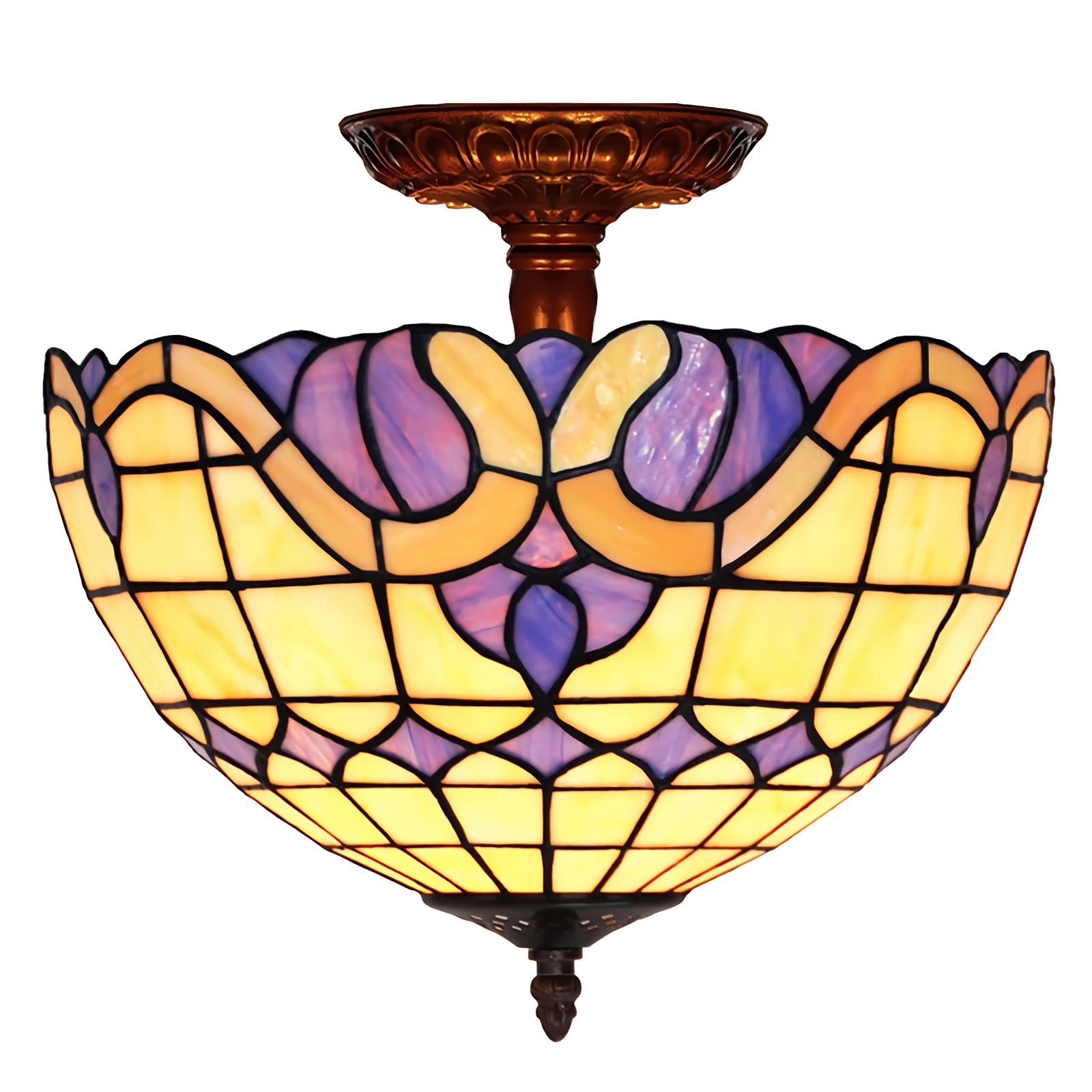 Plafonnier Tiffany variable pour supprimer l'éclairage agressif