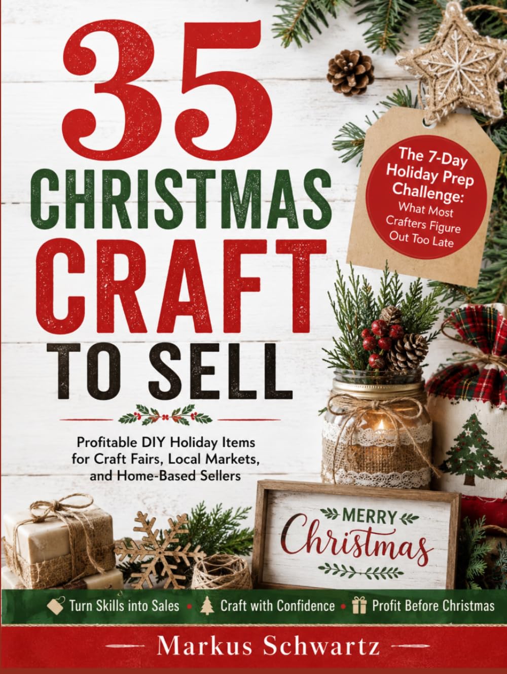 35 CHRISTMAS CRAFT TO SELL: Profitable DIY Holiday Items for Craft Fairs, Local Markets, and Home-Based Sellers