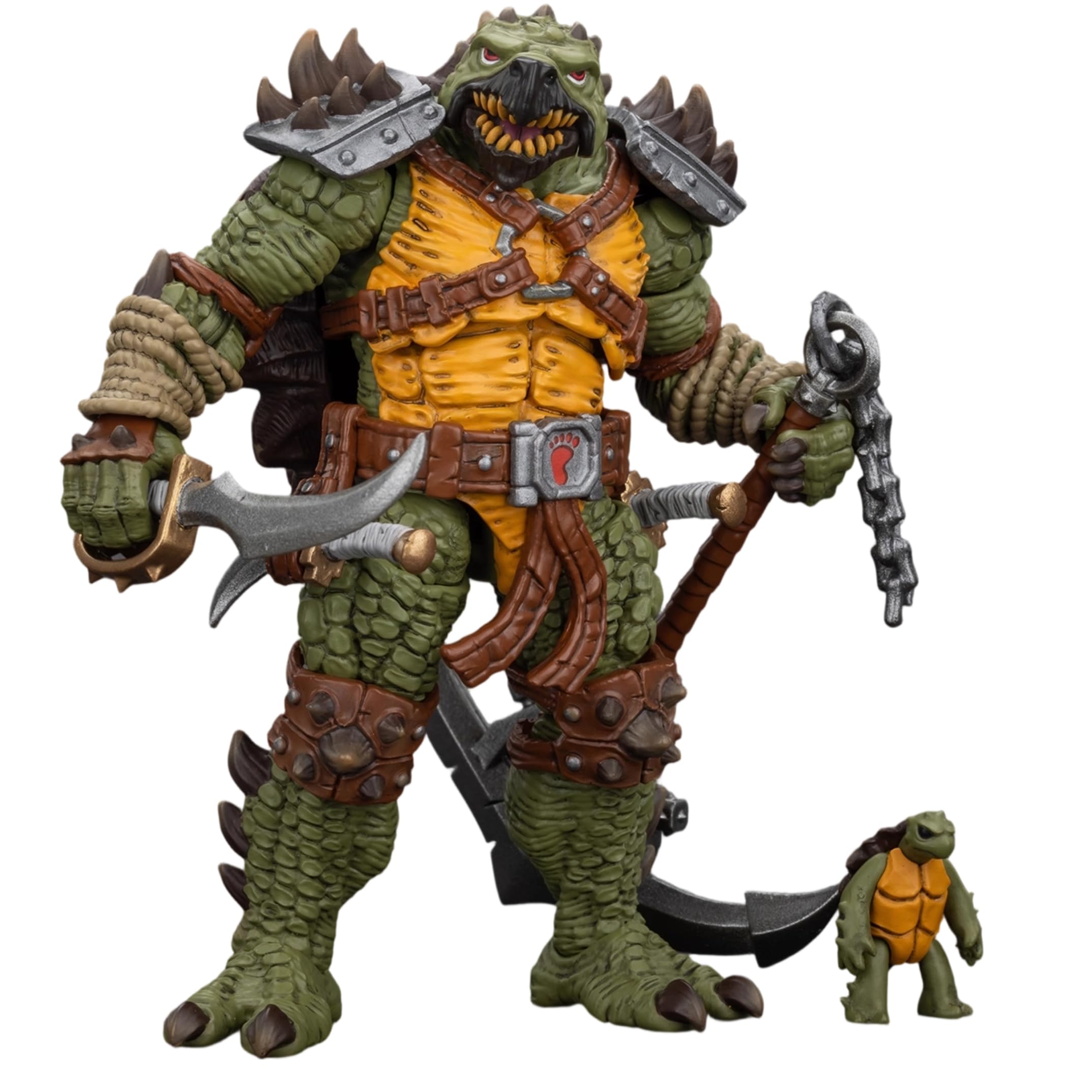 JOYTOY TMNT-Tokka 1/18 Action Figures Tokka Character Figure Detachable Weapons Poseable Joints 4.09Inch Collectible Model Birthday Gift Movie Collectors