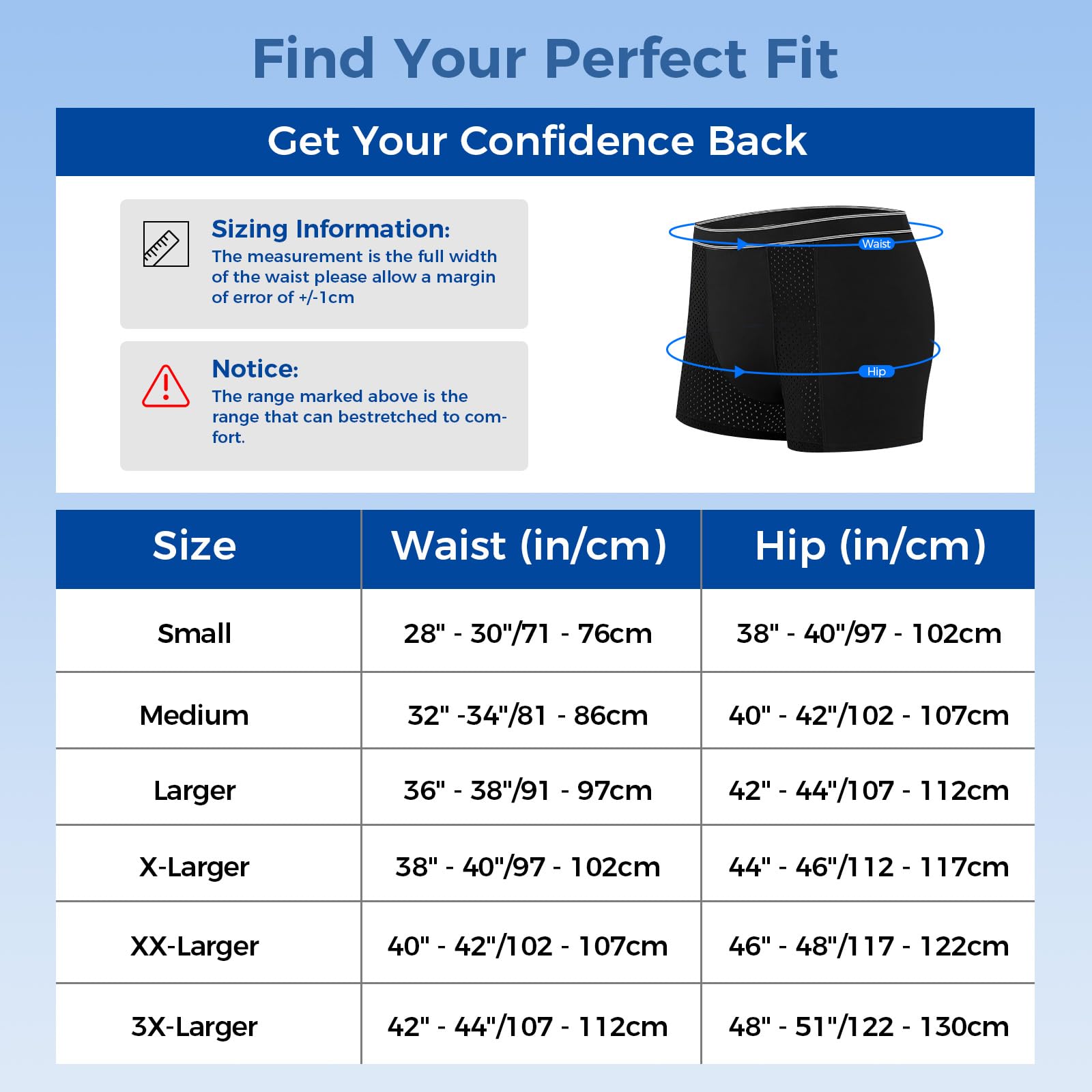 Pack de 3 Boxers para Incontinencia Hombre 200 ml Absorción Algodón Suave Transpirable Antifugas Lavables Reutilizables Calzoncillos (Talla L)