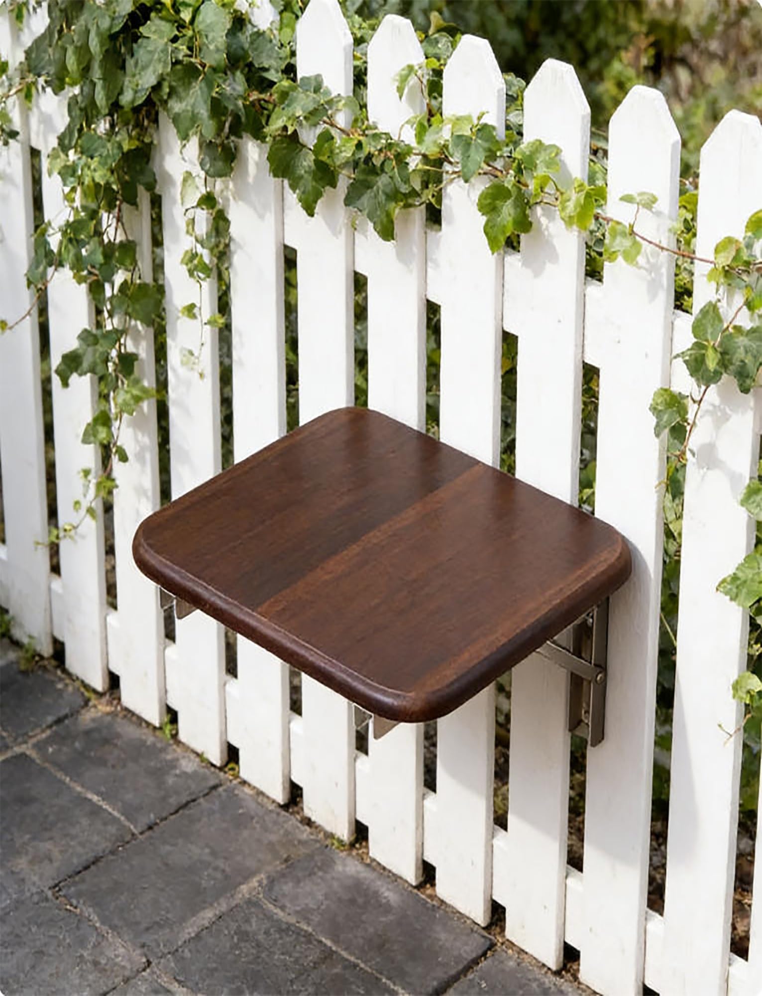 Générique Chaise de Foyer Murale Peu encombrante, Tabouret à Langer Pliable, siège Pliable Compact for Petits Appartements, Couloir(Milk,30 x 30cm/11.8x11.8 inch)