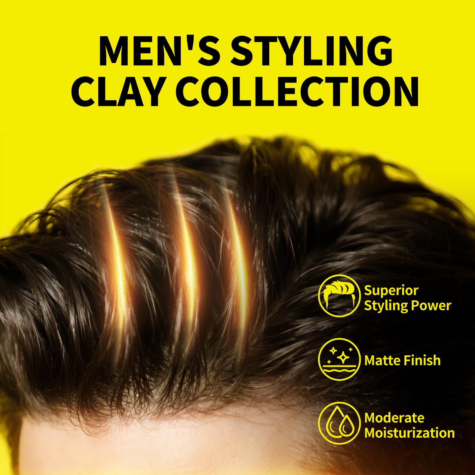 SEVICH Men’s Hair Styling Wax - Strong Hold Matte Finish Gel, Natural Plant Essence Formula, All Hair Types, Easy Wash Out, 2.82 oz - Image 4