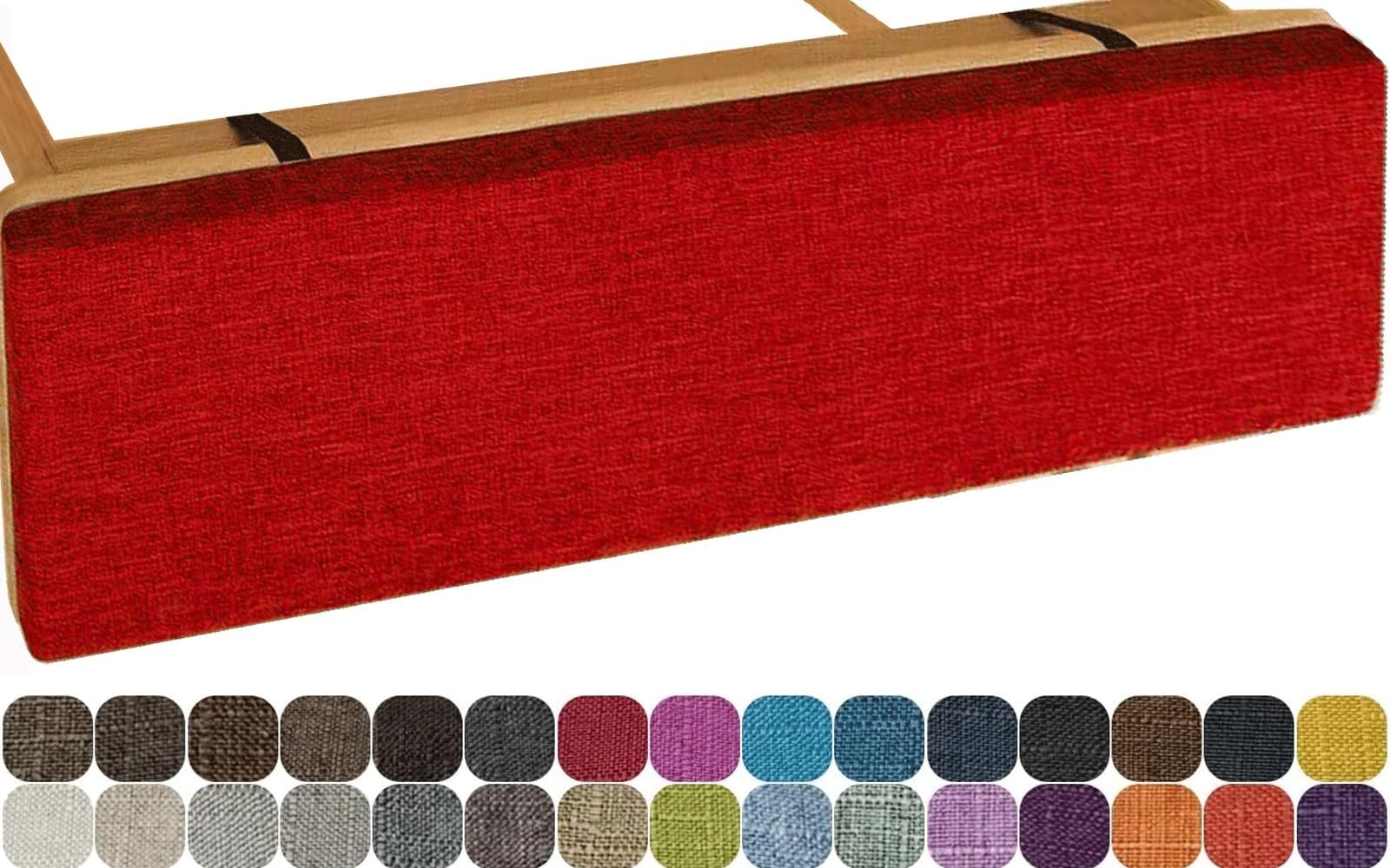 Cuscino antiscivolo versatile per panchina per interni ed esterni, 120 cm x 40 cm, ideale per finestre a bovindo, giardino, patio, sedie lunghe, altalene e verande, 2/3 posti