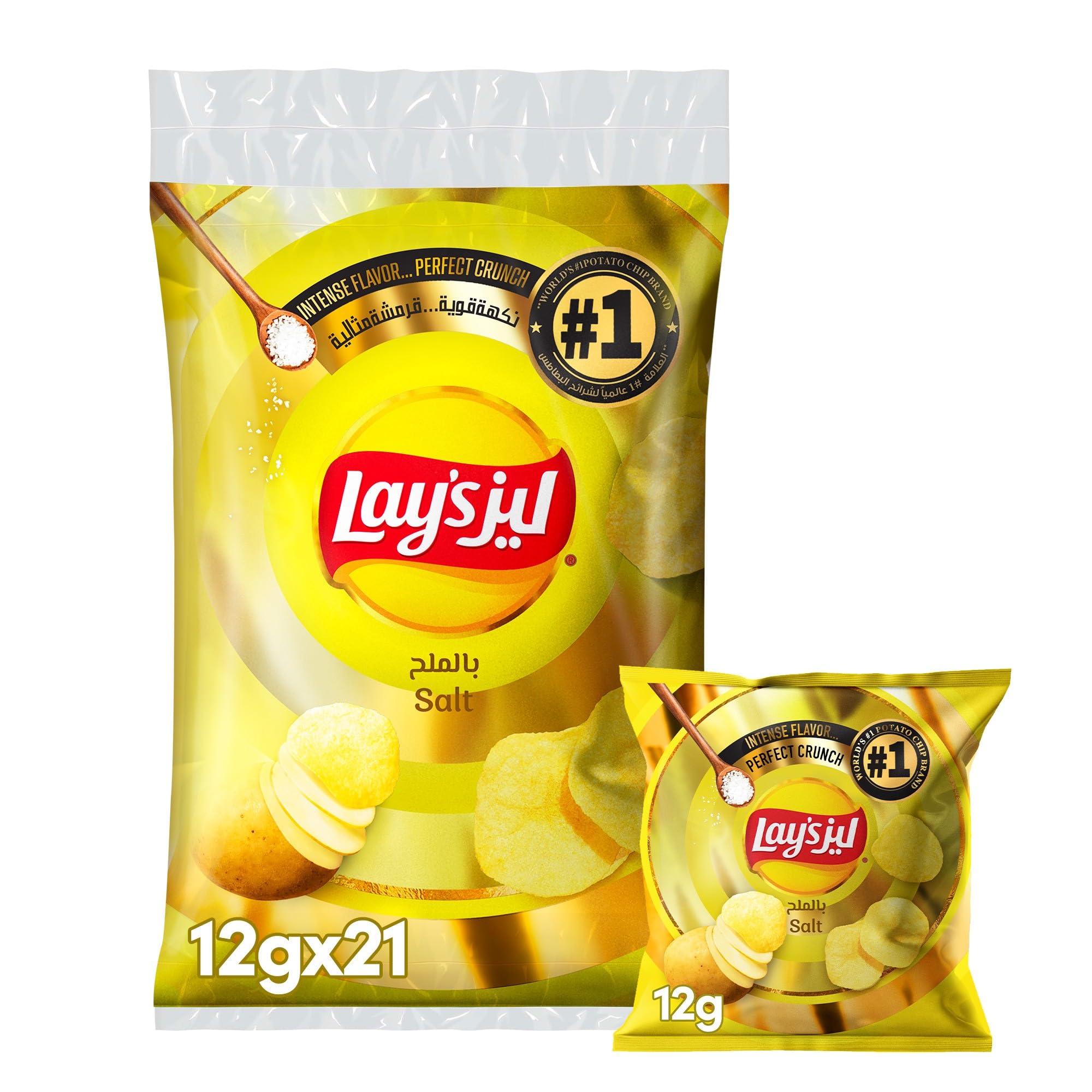 Lay’s Salt Potato Chips, 11g x 21