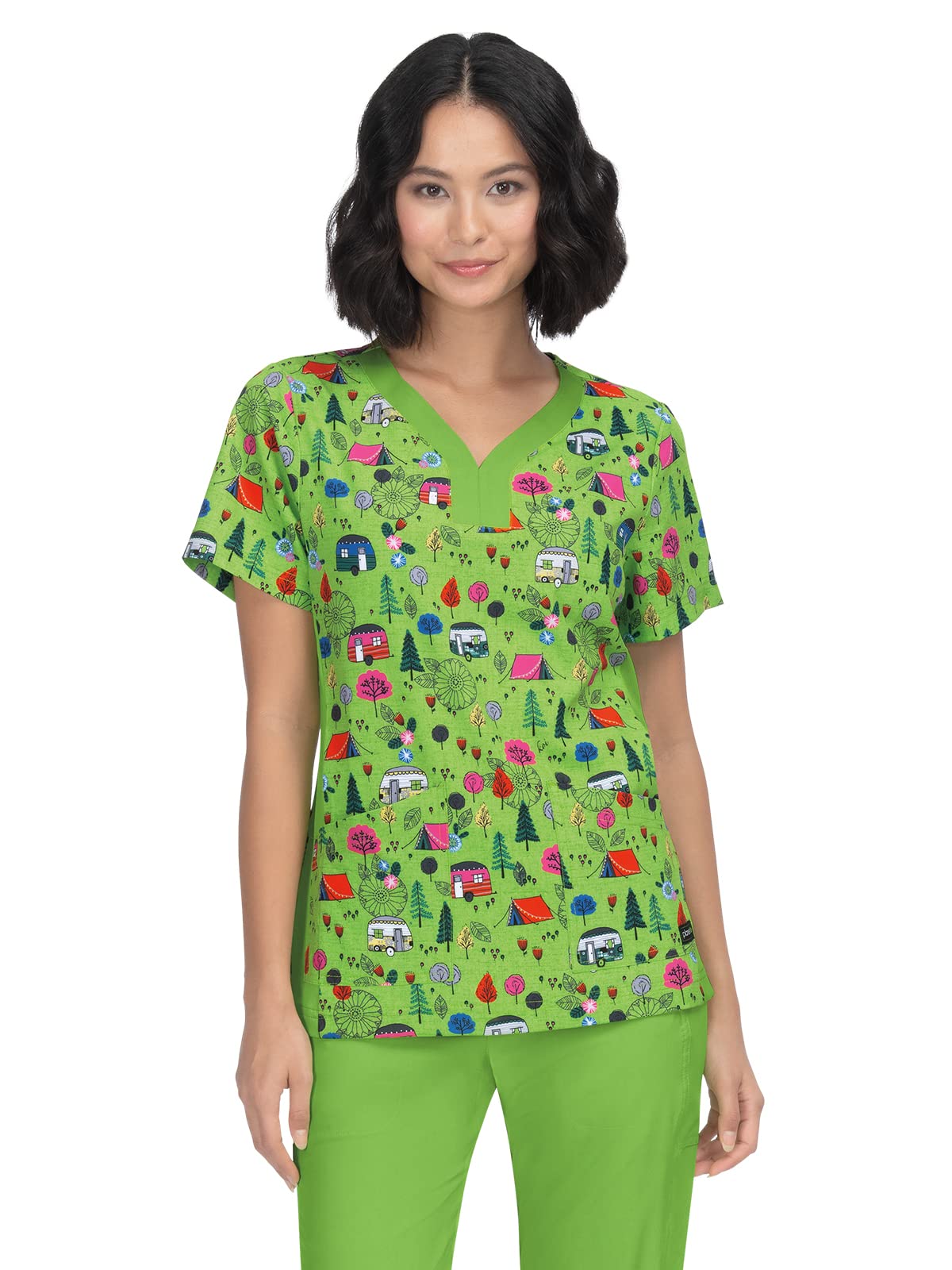 KOI Planet 1066PR Women's Aurora Top Camping Trip XS