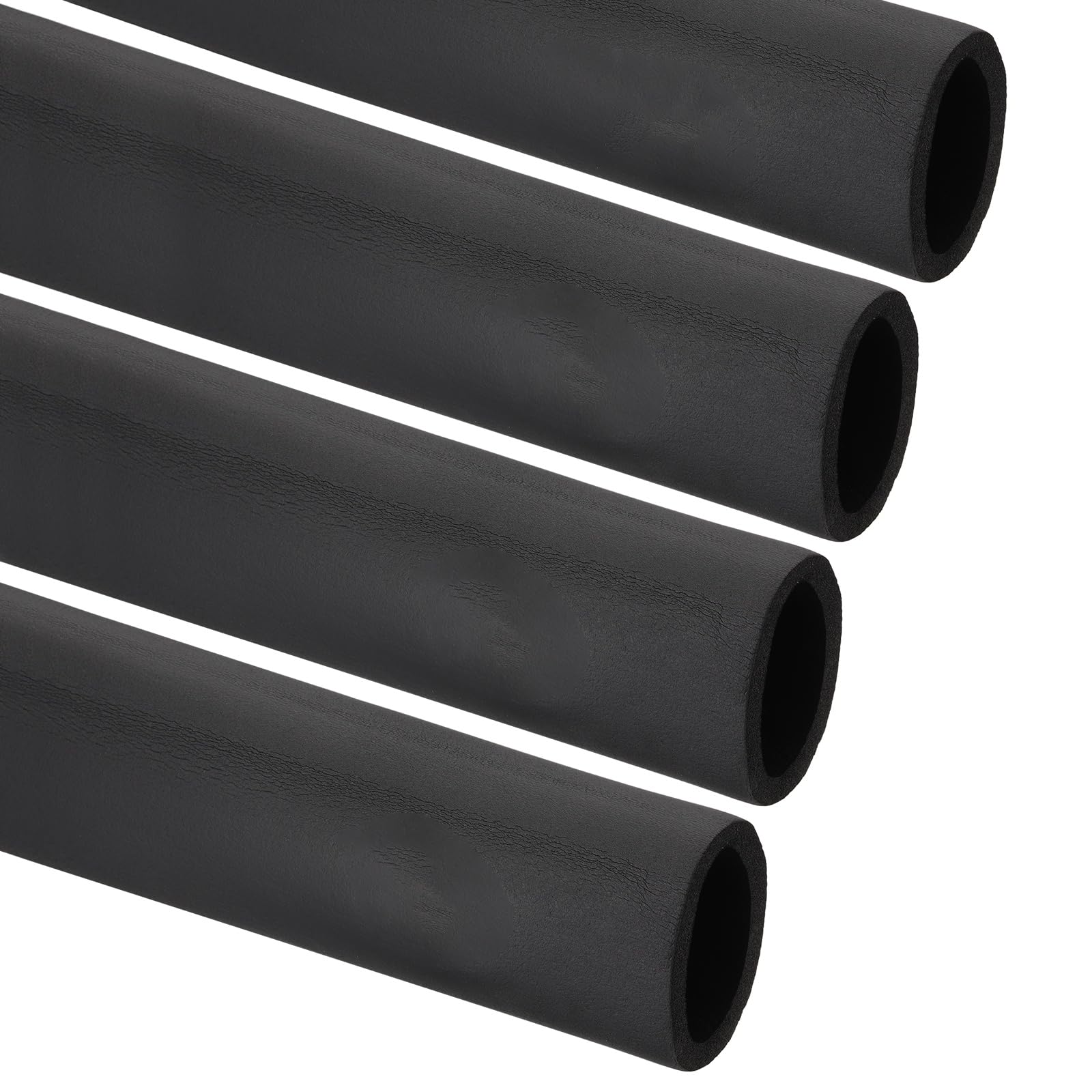 PATIKIL 2"(51mm) ID x 6Ft Pipe Insulation Foam Tube, 4Pcs Pipe Cover Wrap Roll Bar Padding Tubing for Handle Grip HVAC Outdoor Air Conditioner Units, Black