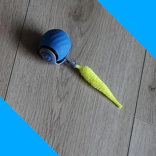 Miniatura 2 de Energy Ball - Juguete para gatos color azul, versión Bengala con cola de neón, recargable, bola de energía de 2 velocidades con apagado automático,