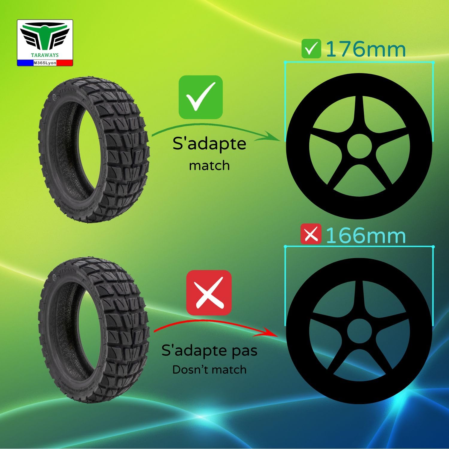10 Inch 10x2.75-6.5 Off-road Solid Tyre 70/65-6.5 Tire For Balance