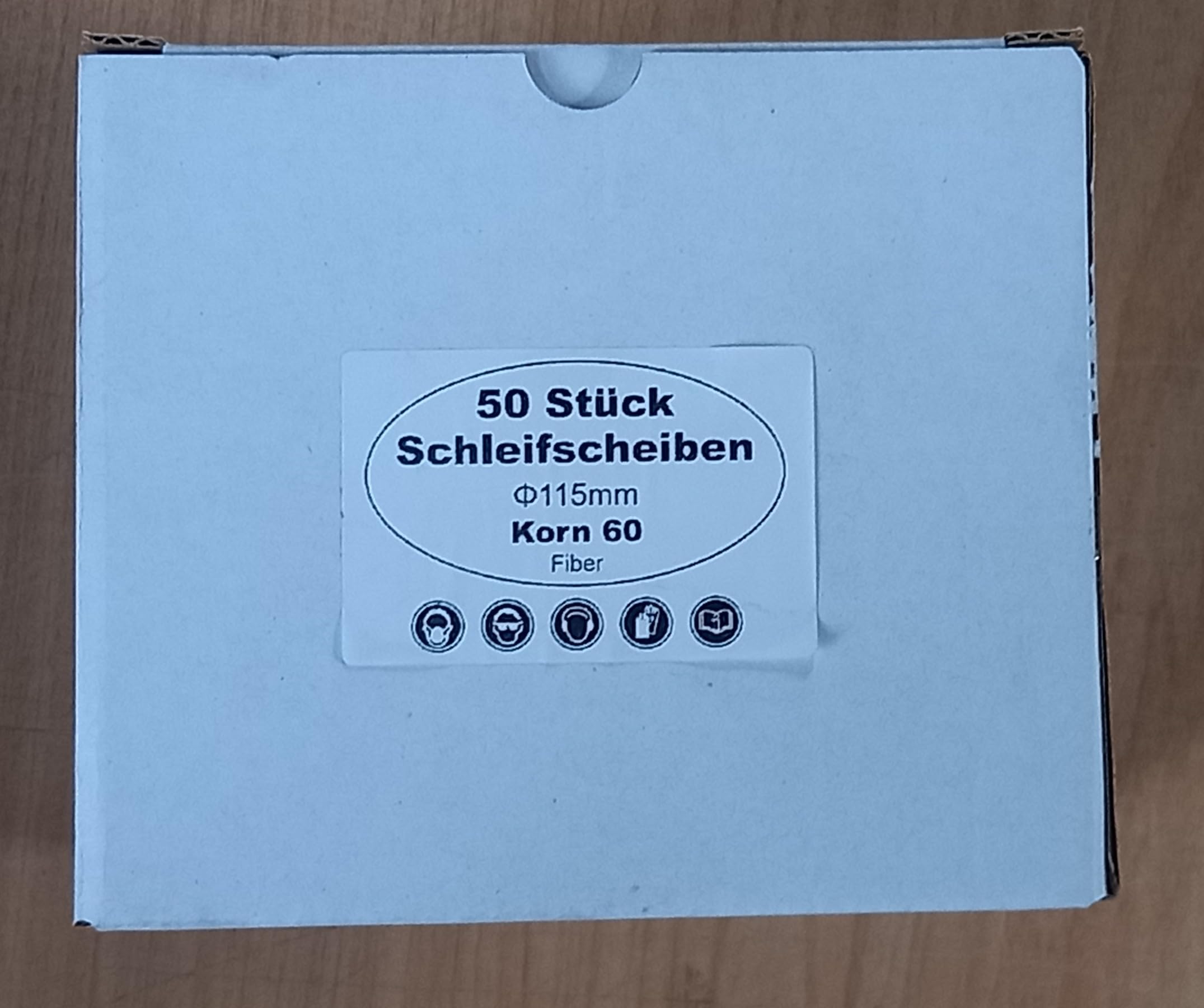 ECKRA Fiberschleifscheiben – 25 Stück, Ø 115 Mm, Körnung P80 Für Winkelschleifer