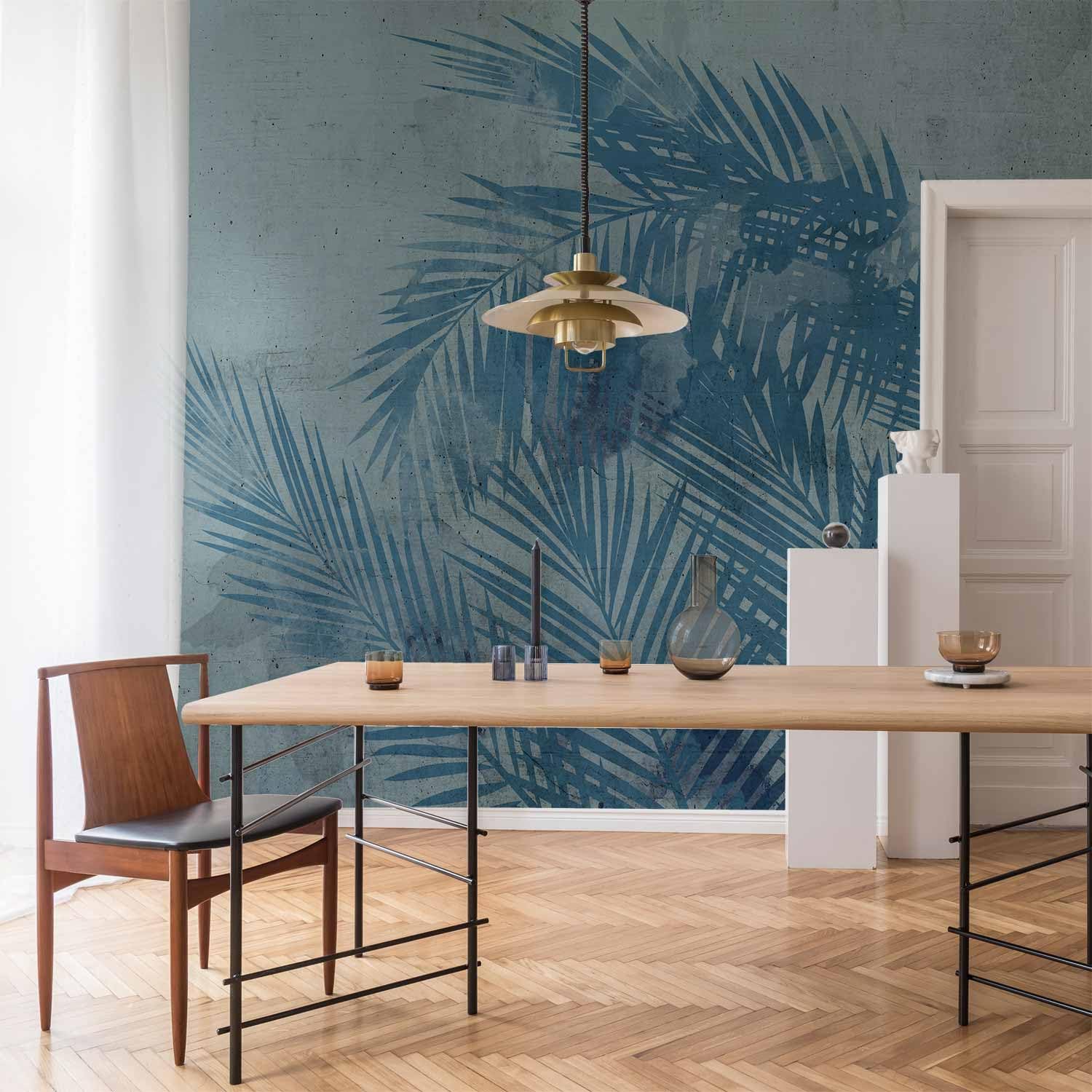 Artgeist Wall Mural Tropical Leaves 79x55 In   XXL Non Woven Wallpaper Fleece Wall Decor Photo Print Picture Image Design Flowers Nature Bird B B 0657 A A - View #6