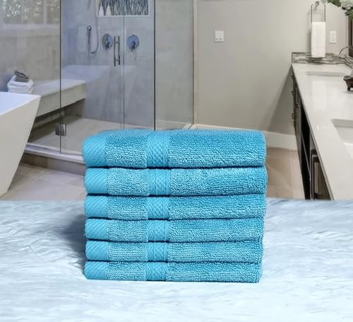 Miniatura 8 de Mother-Earth Paquete de 6 paños de baño de 12 x 12 pulgadas, toallas faciales suaves y absorbentes, paños de lavado de secado rápido para pieles