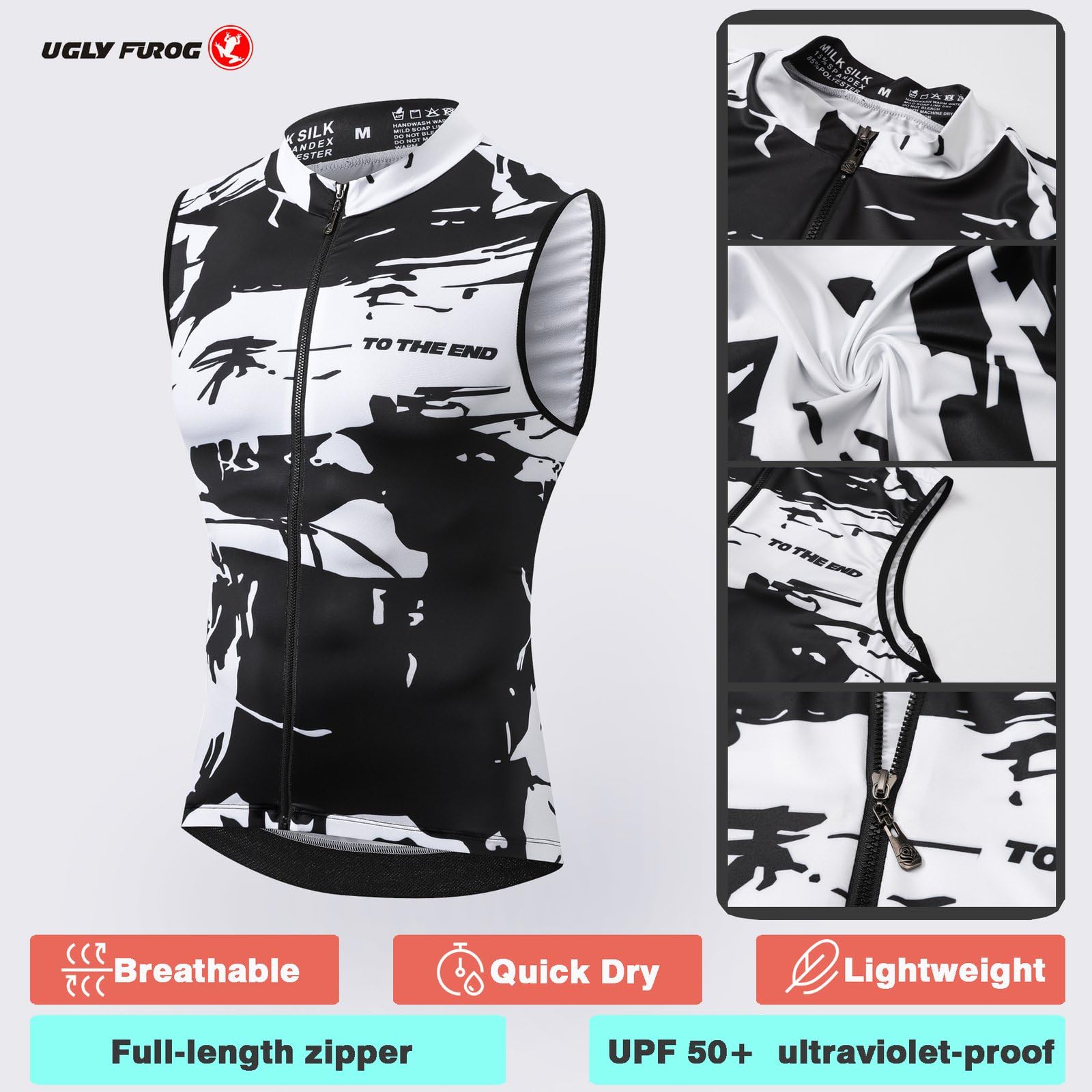 UGLY FROG Magliette da Ciclismo da T-Shirt, Top Abbigliamento Camicia Mountain Bike/MTB, Traspirante e Assorbente dal Sudore Maglia da Ciclismo