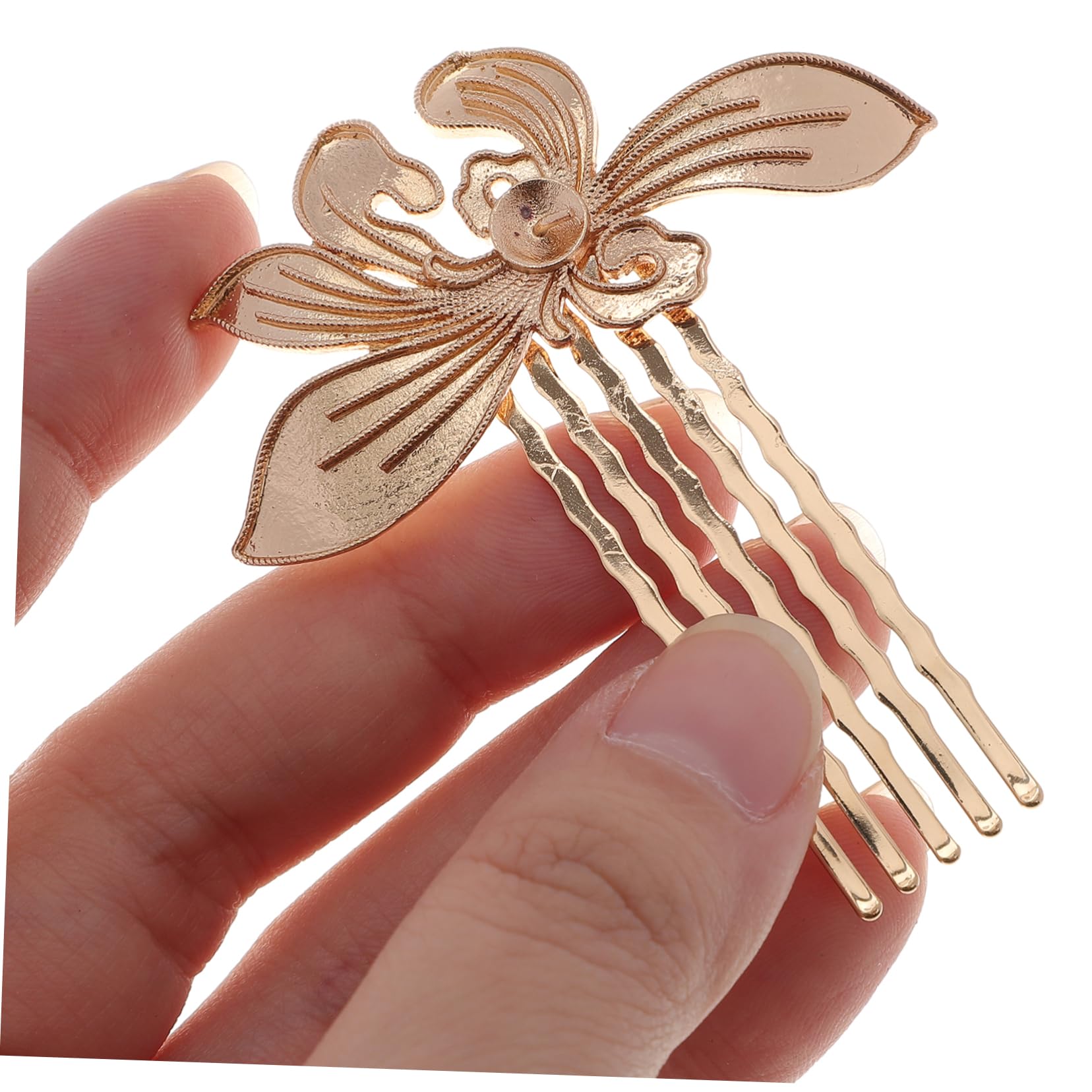 Beavorty 10 Piezas Peine Para El Pelo De Pinzas Para El Cabello De Flores Para Mujeres Pasadores De Pelo Para Mujer Palos De Pelo Retro Cobre Pensamientos Perder De Madera