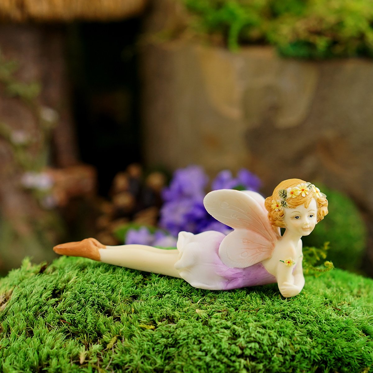 Top Collection Miniatur Feengarten Figur – Roter Drache, 5,1 Cm, Für Terrarien & Deko