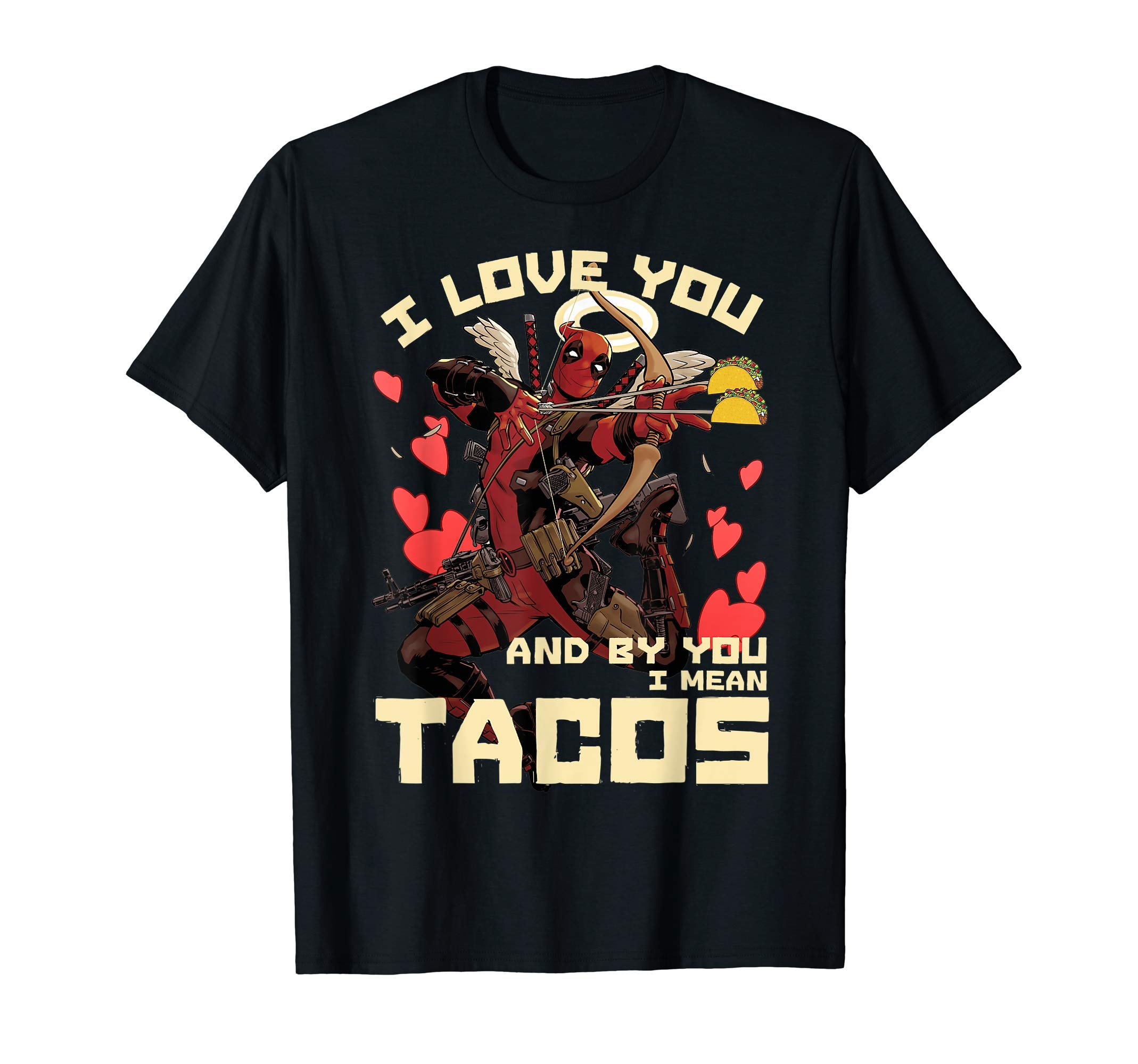 MarvelDeadpool Taco Cupid T-ShirtOEKO-TEX STANDARD 100