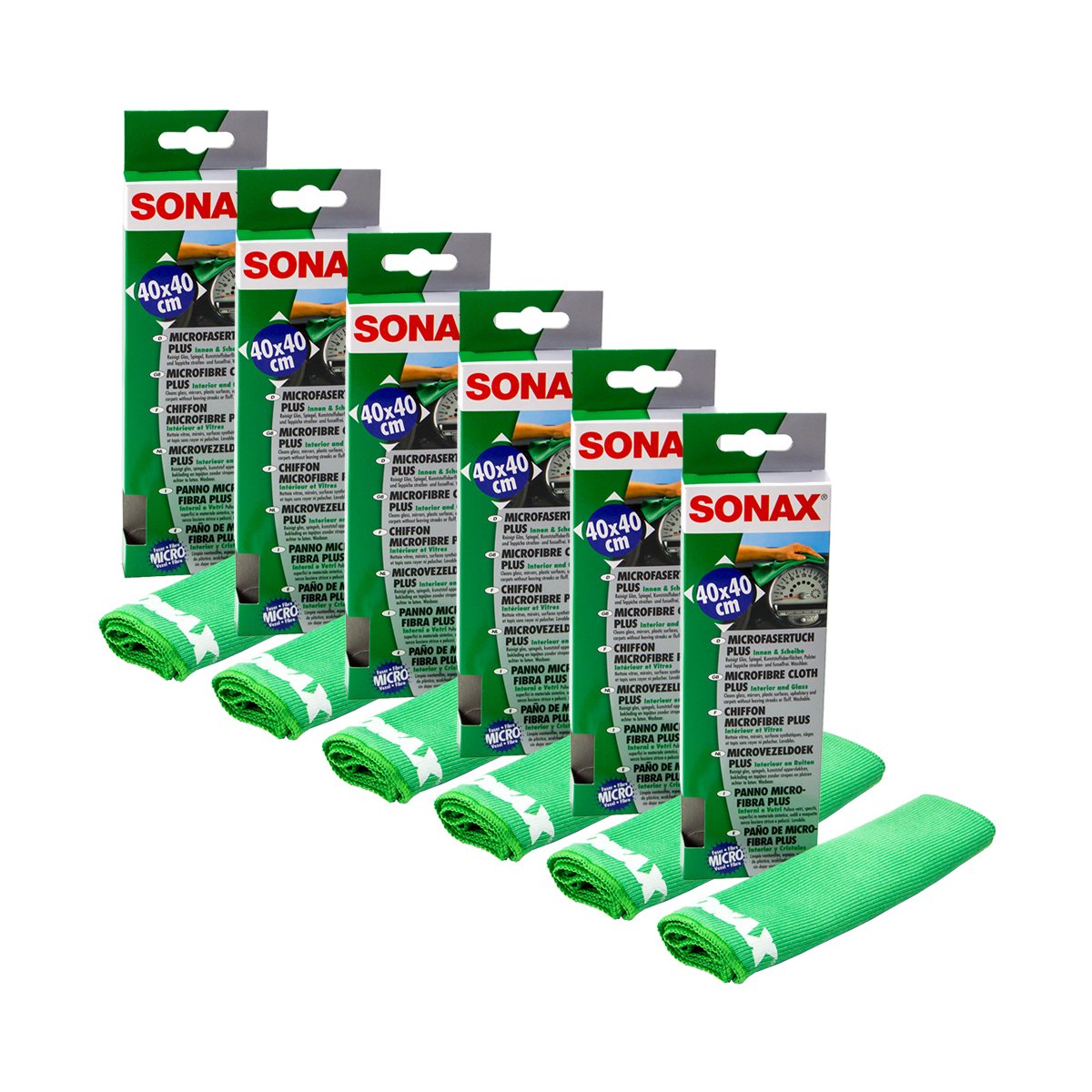 Sonax 04165000 - Paño de microfibra para interior y cristal (1 unidad)