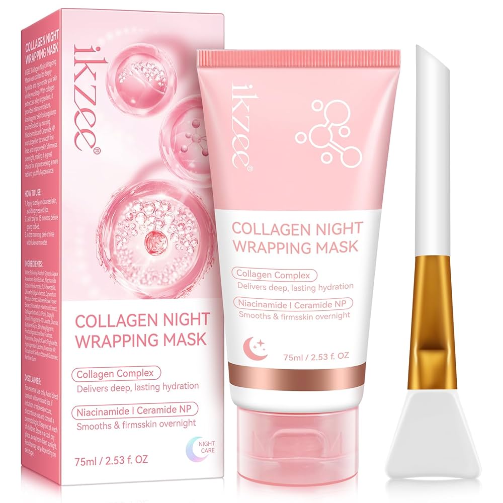 Amazon.com : IKZEE Collagen Night Wrapping Mask, Collagen