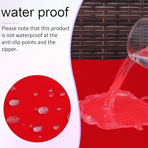 Miniatura 3 de 14 fundas de cojín de repuesto, fundas de cojín para muebles de patio, fundas de cojín de repuesto para exteriores (23.6 x 23.6 x 4.33 pulgadas,