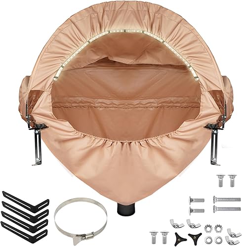 Miniatura 7 de GARVIN Campana de recolección de polvo para sierra ingletadora con luz, solución de polvo para sierra ingletadora de mesa, accesorio de campana