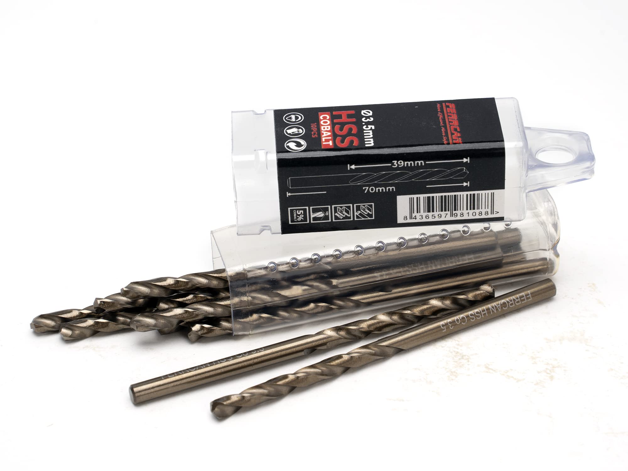 10 Punte Trapano Cobalto Meccion 2.0mm - Professionali Per Acciaio Inox E Metalli Duri - Foto 4