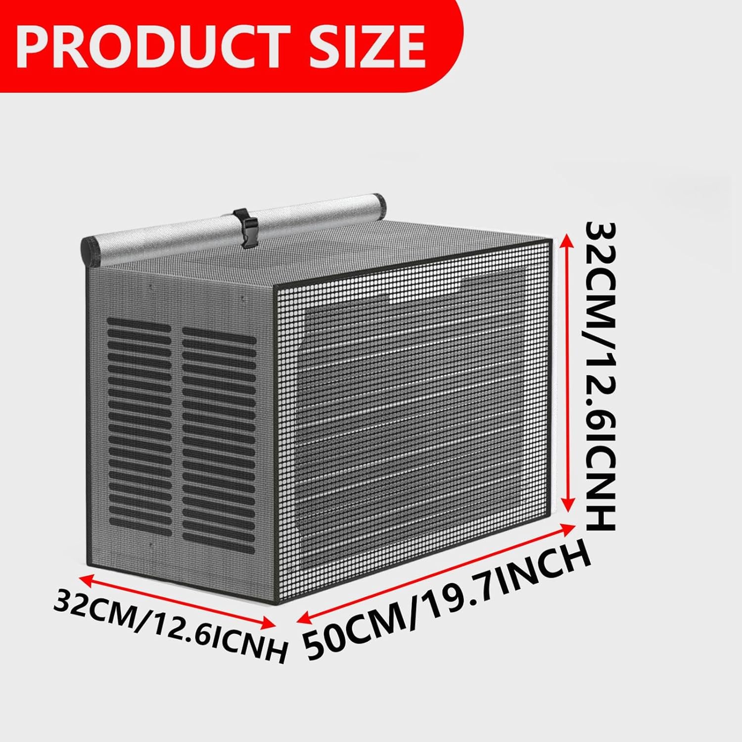 Outdoor Air Conditioner Cover for Outside Units Bedroom Universal Fabric Top Black Home & Garden