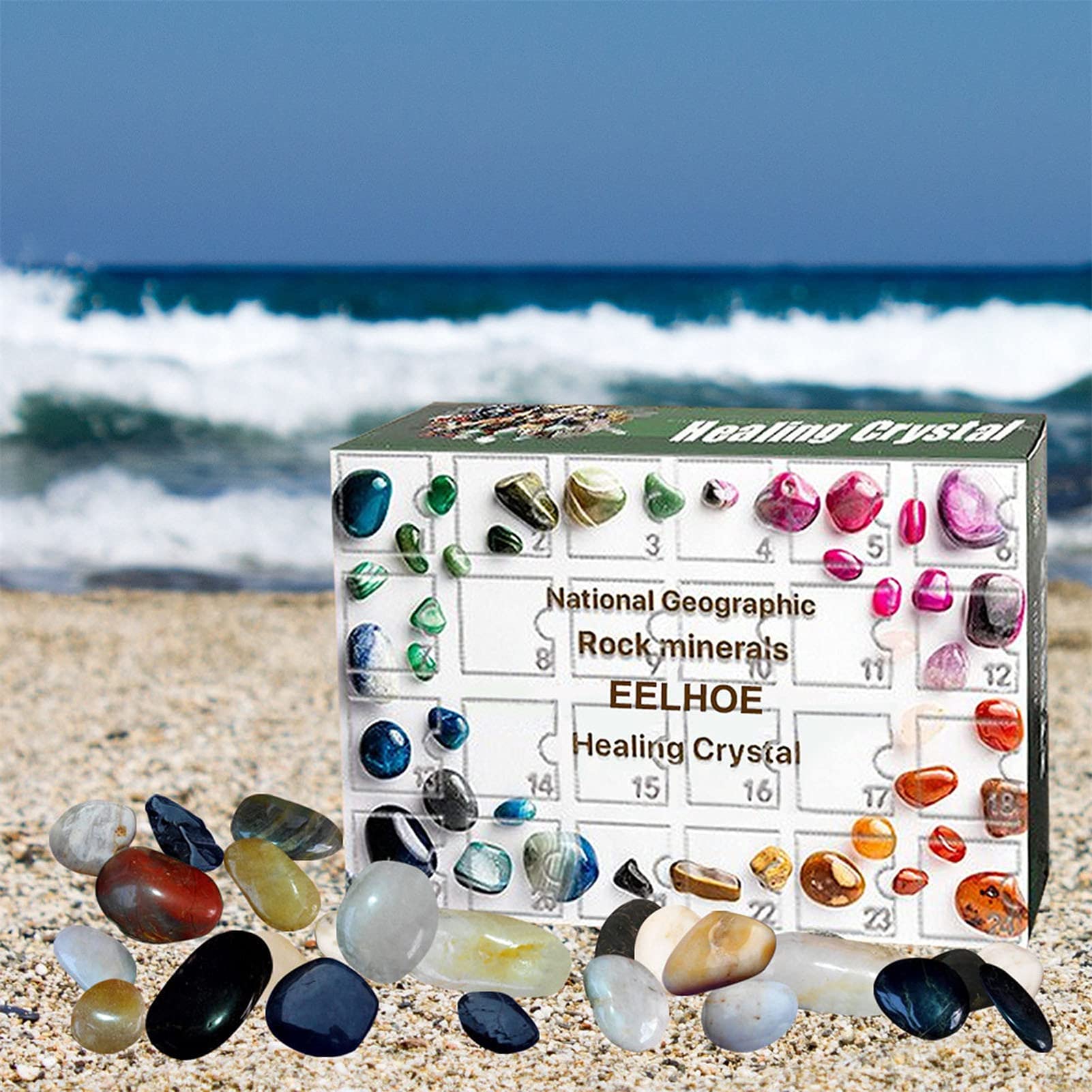 amazon-com-healing-crystal-advent-calendar-polished-gravel-christmas-countdown-calendar-for-home-garden-christmas-decoration-surprise-gift-box-mineral-gift-box-for-boys-girls2-pcs-home-kitchen