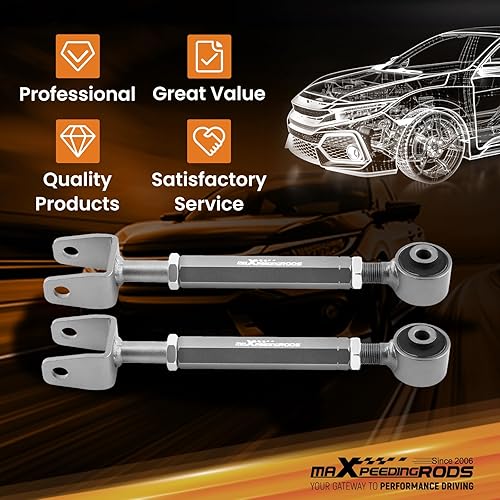 Miniatura 6 de maXpeedingrods Brazo de control superior trasero para Chrysler Sebring 2007-2010, para Dodge Journey Avenger 2008-2010, 1 par de brazos curvados