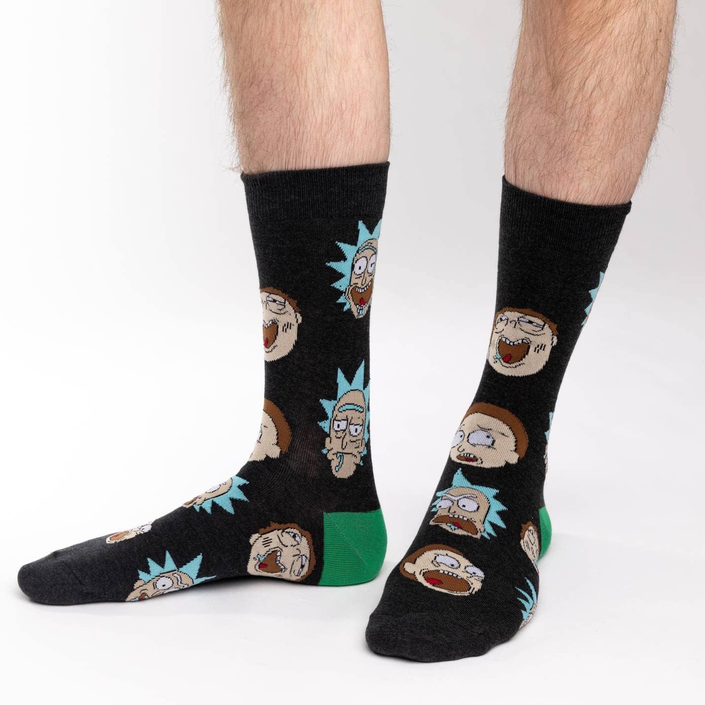 Good Luck Sock Men's Rick and Morty, Poopybutthole, Pickle Rick, Mr. Meeseeks Socks, Adult - Image 2