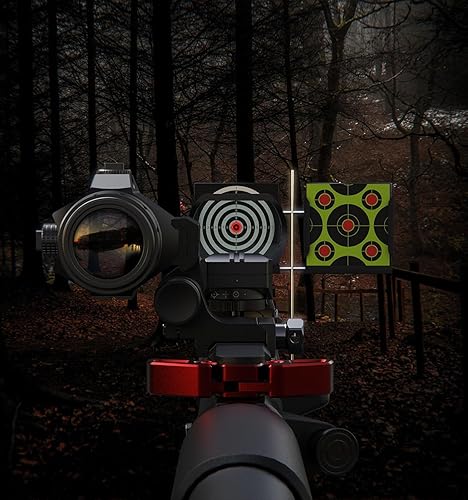 Miniatura 6 de Feyachi Lupa de punto rojo M40 3X con kit combinado de mira refleja RS-30, sistema de retícula múltiple, mira de punto rojo y lupa combo de montaje