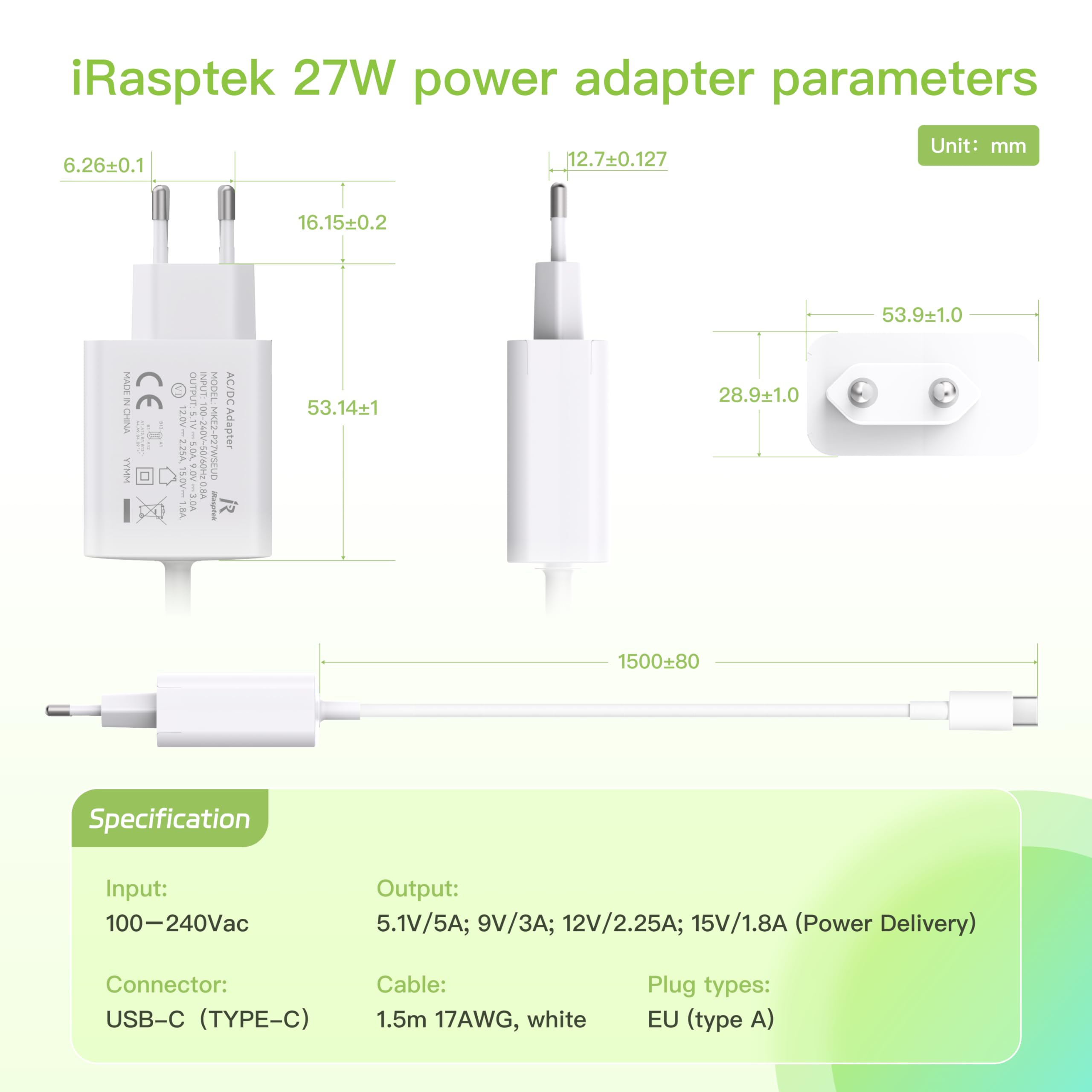 iRasptek Starter Kit for Raspberry Pi 5 8Go - Édition OS-Bookworm de 128Go préinstallée (boîtier Aluminium)