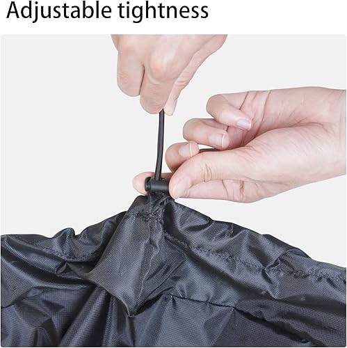 Miniatura 4 de Chuanke Cubierta de tambor de 55 galones con cordón ajustable elástico, tapa de tambor de 55 galones de 25.59 pulgadas de diámetro, se adapta a la