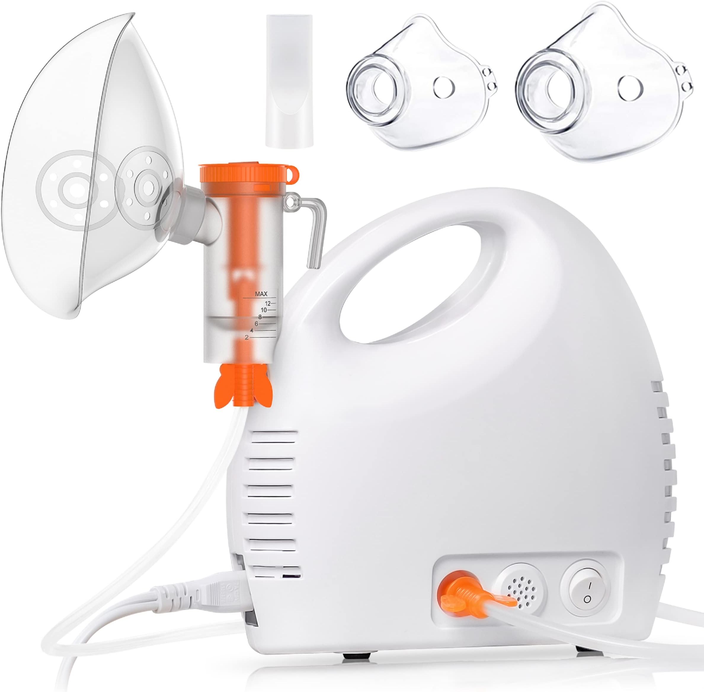 Nebulizer Machine for Adults and Kids, Jet Nebulizer Machine - Portable Nebulizer with Mouthpiece, Masks, Tubing Mist for Travel and Home Use
