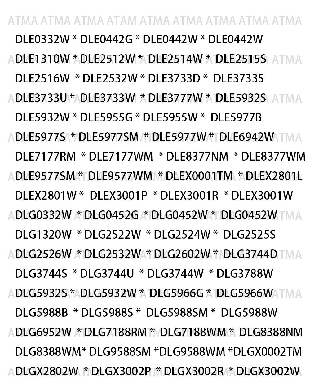 Confezione Da 4 Rulli Per Tamburo Dell'asciugatrice 4581EL2002C