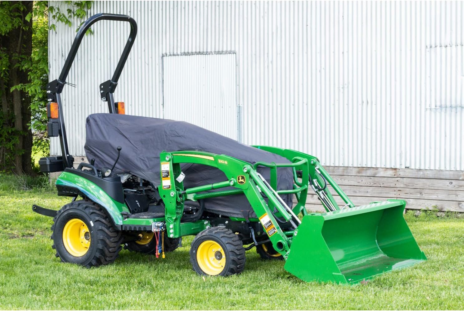 Tractor Cover Waterproof Compatible with Kubota,John Deere,Mahindra, Bobcat,Compact Utility Tractor Cowling Cover Heavy Duty Tractor Accessories