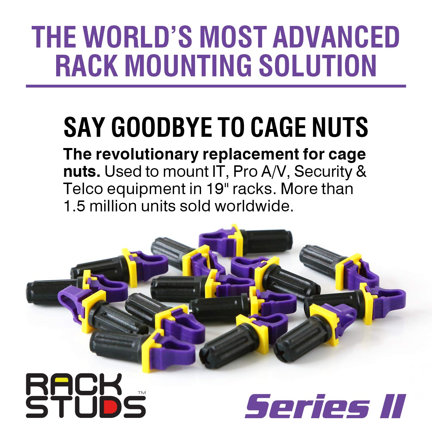 Buy Rackstuds P100 Rack Mount Solution Series II – No More Cage Nuts ...