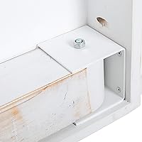 Vista 11 de Flash Furniture HERCULES Series - Mesa de granja plegable rectangular de pino macizo rústico antiguo de 7 x 40 pulgadas