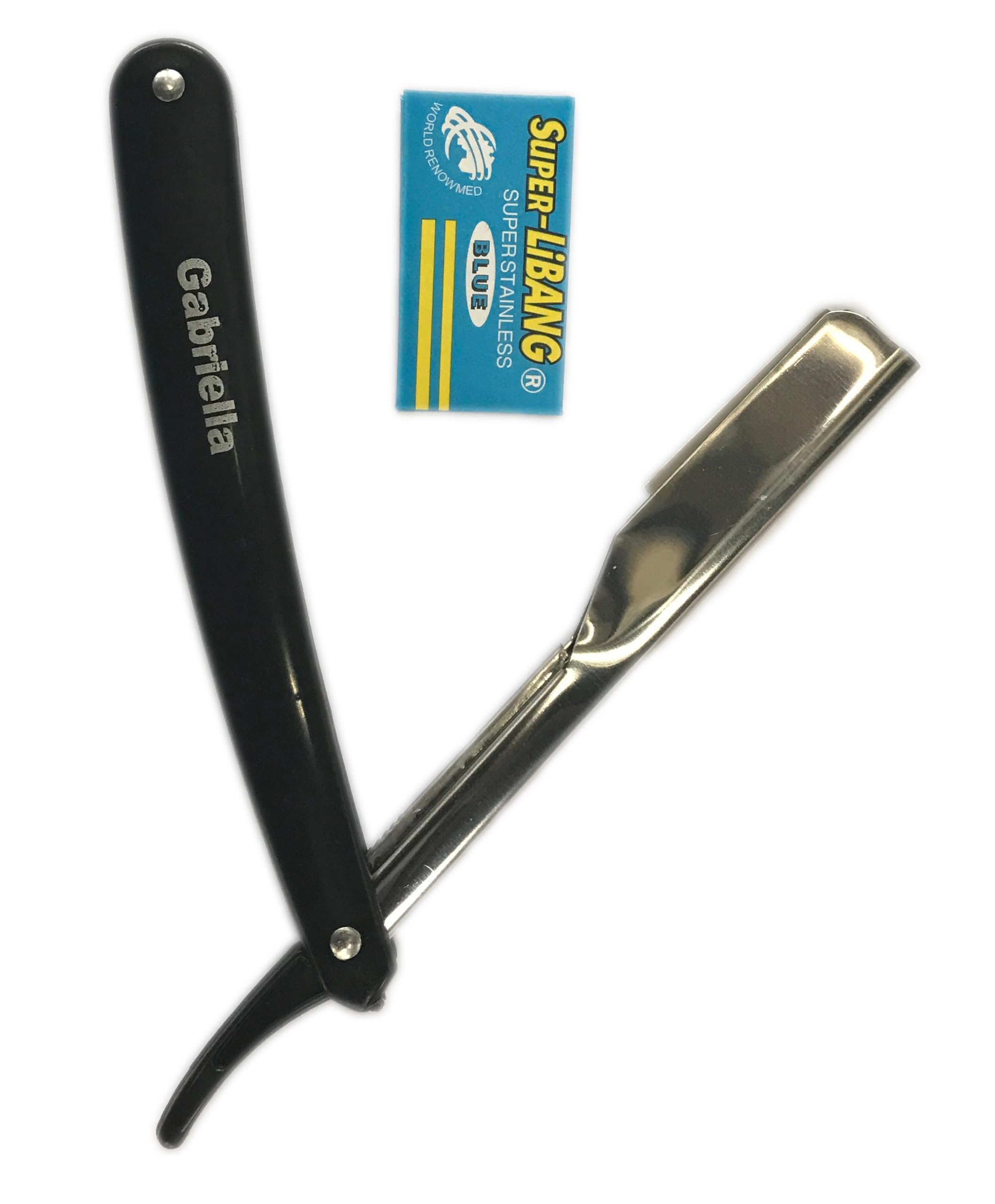 Sleek Cut Throat FOLDABLE Disposable Razor & Set of 2 Blades