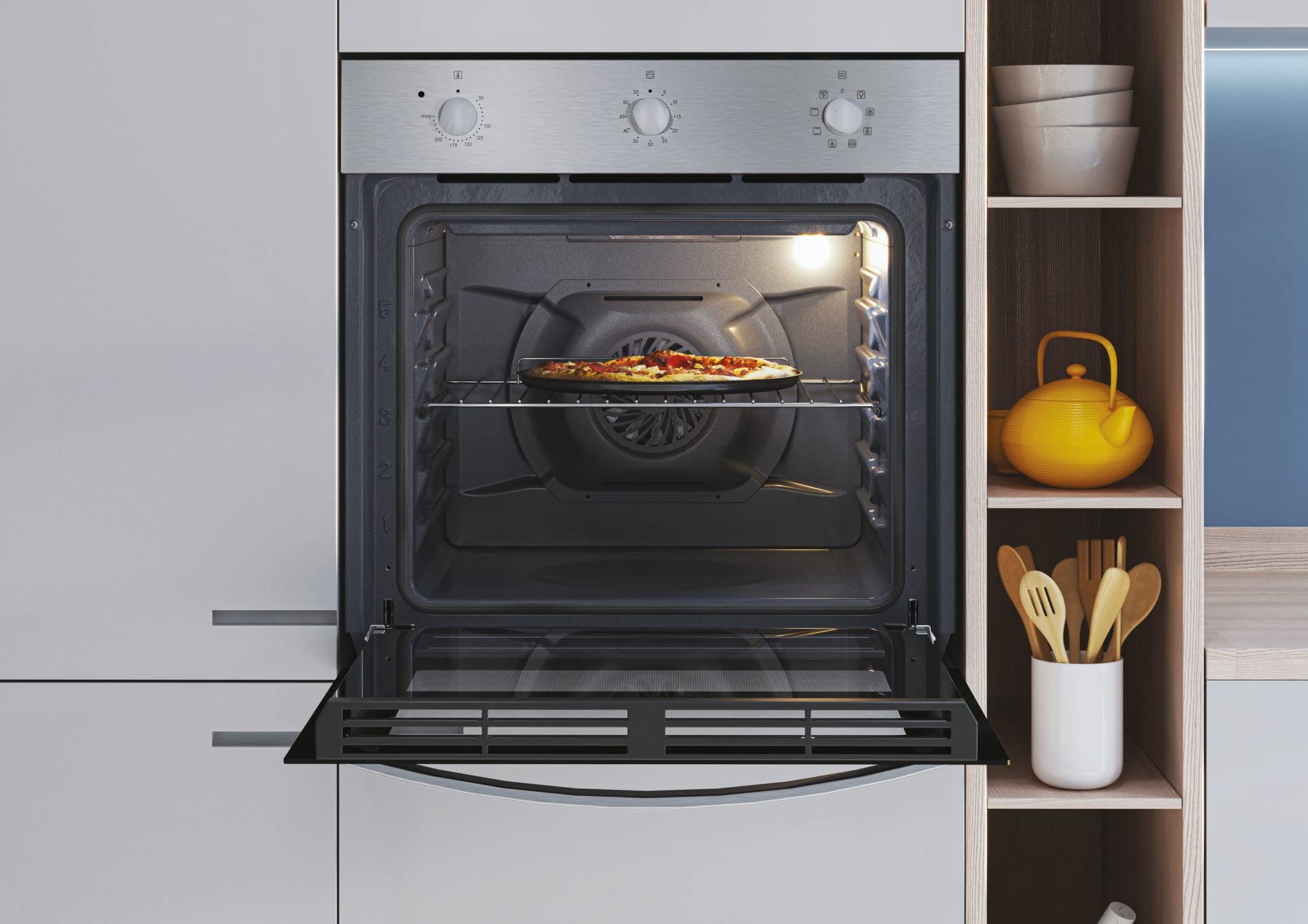 CANDY Four encastrable émail lisse FIDC N502 Idéa, 65 litres, minuteur