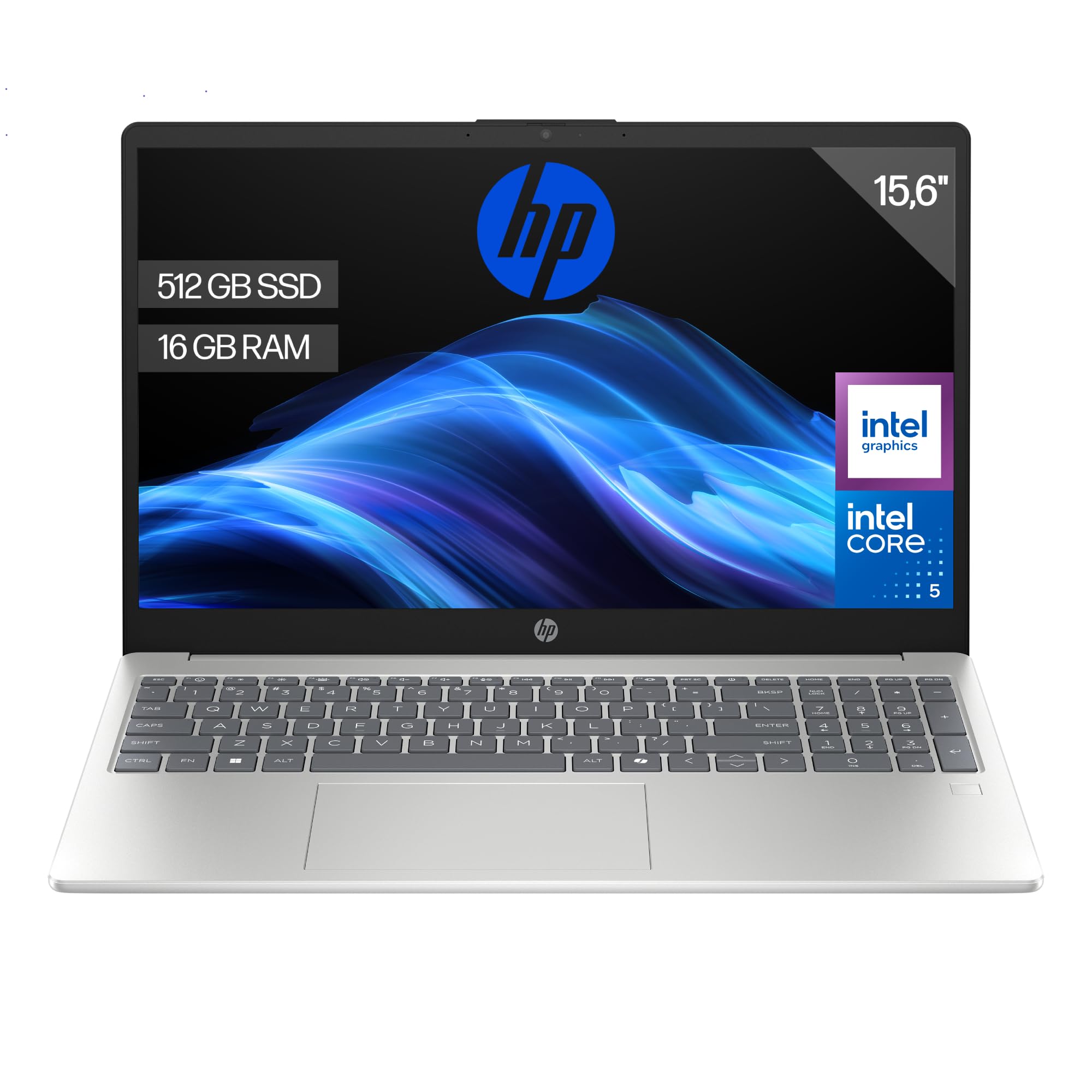 HP 15-fd0261ns - Ordenador portátil de 15.6" FHD (Intel N100, 4GB RAM, 128GB UFS, Intel UHD, Windows 11) Plata - Teclado QWERTY Español - Incluye Microsoft 365 Personal 12 Meses — view 14