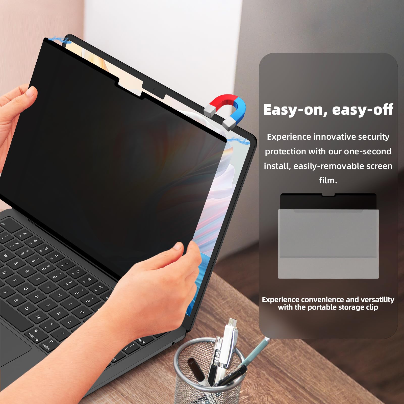 Schermo filtro privacy per laptop MacBook Air 15 pollici (2023 ~ 2026, M2 ~