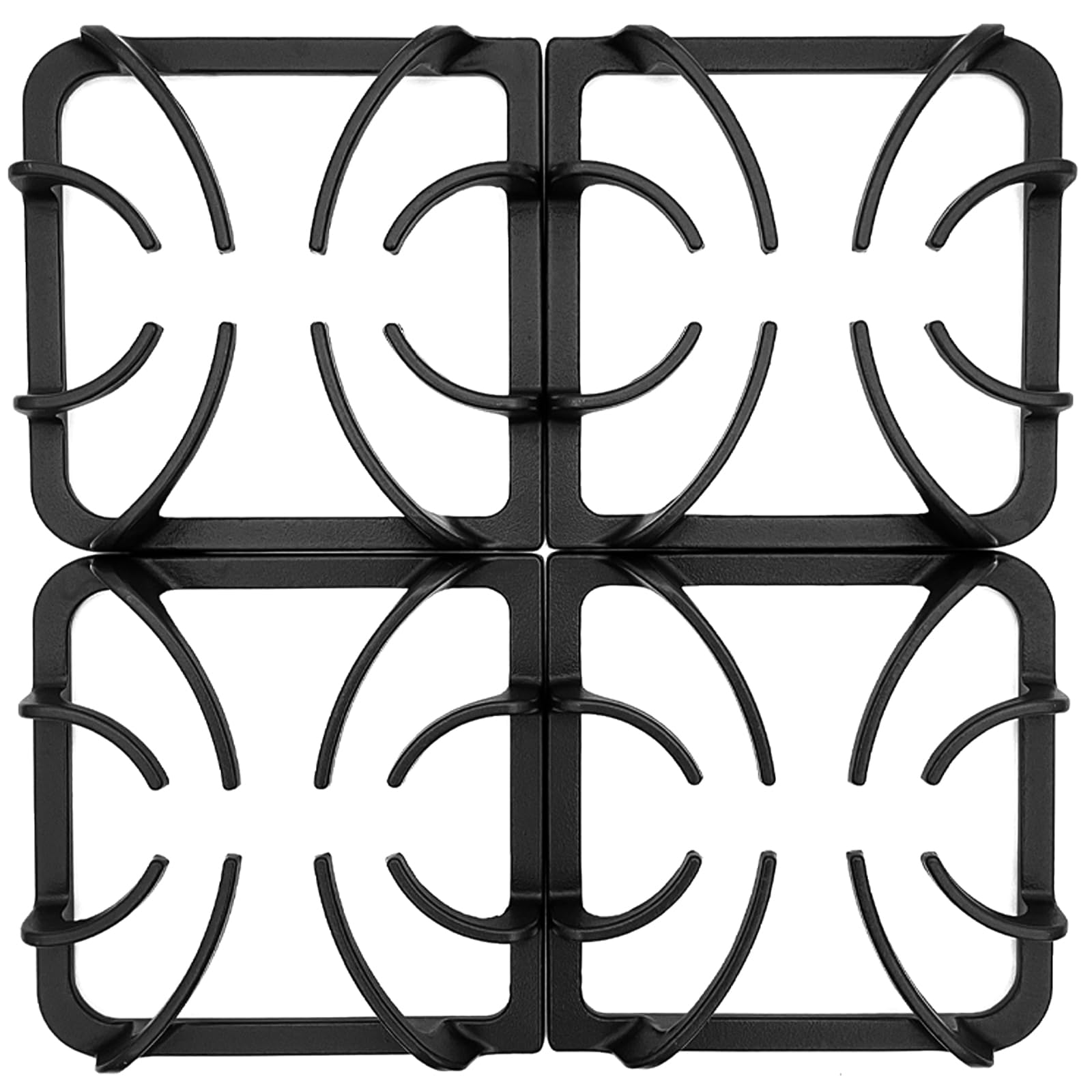 C2405 - Rejillas de hierro fundido para 4 quemadores, rejillas de estufa, piezas de repuesto para Frigidaire, Kenmore, piezas de estufa, rejillas de superficie superior de estufa, accesorios de