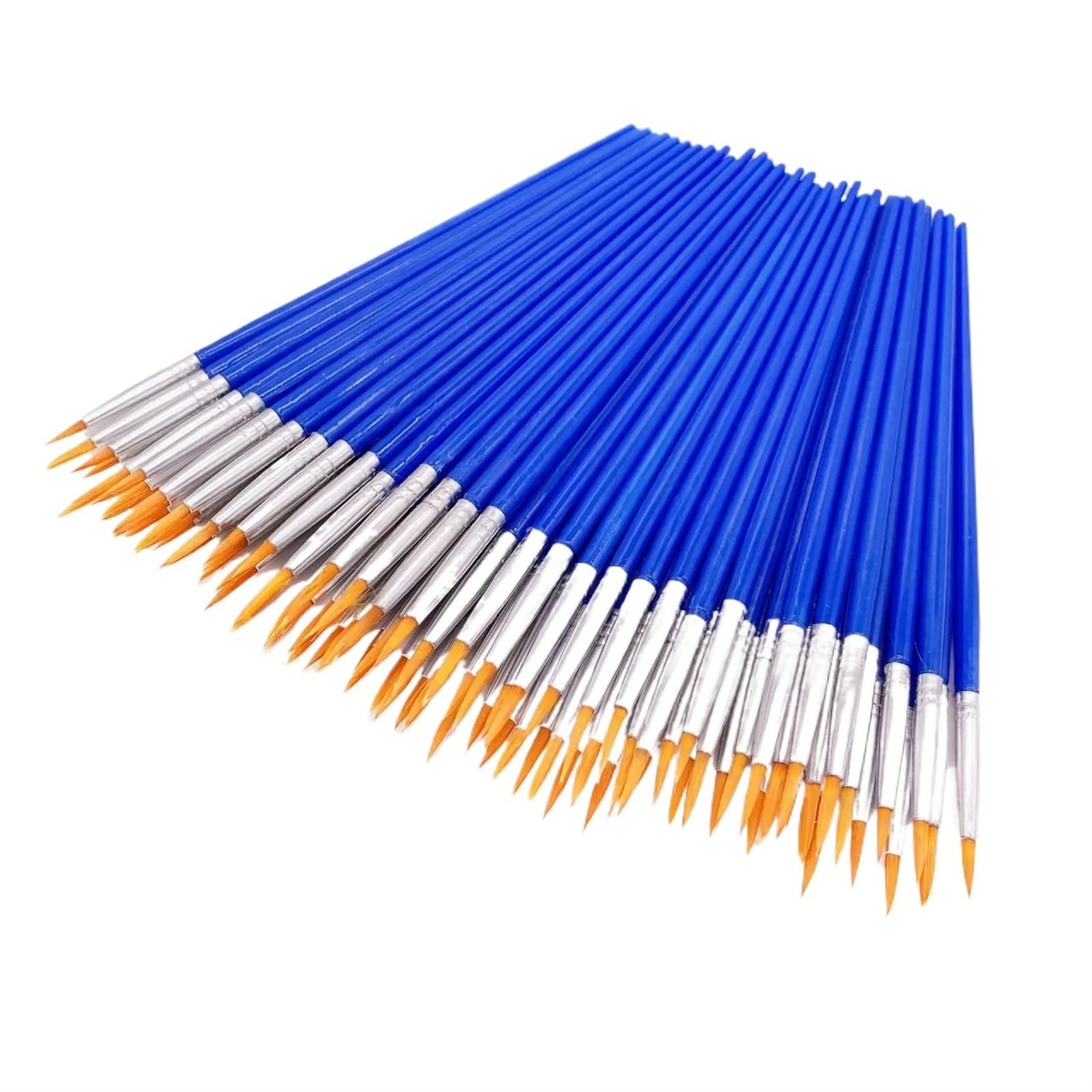 Juego de 100 pinceles de nailon for pintar grafiti, acrílico, acuarela, suministros de arte profesional, varilla de plástico, tubo de aluminio, bolígrafo de línea Pinceles Pintura Acrilica(B (yellow)1