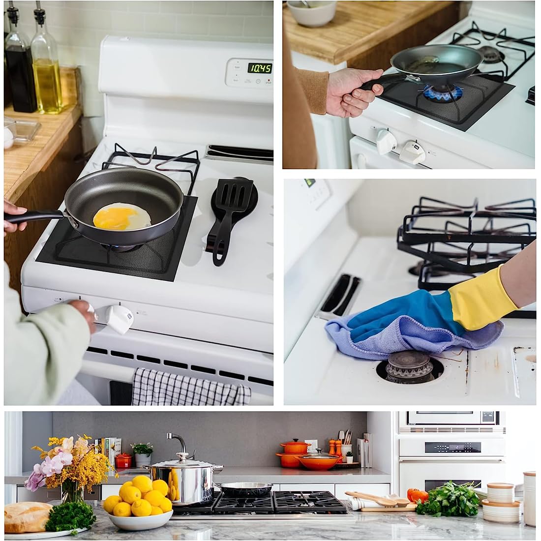 Protezioni Per Fornelli A Gas - Tappetini Antiaderenti, Antiolio, Lavabili, Per Cucina Pulita - Foto 12
