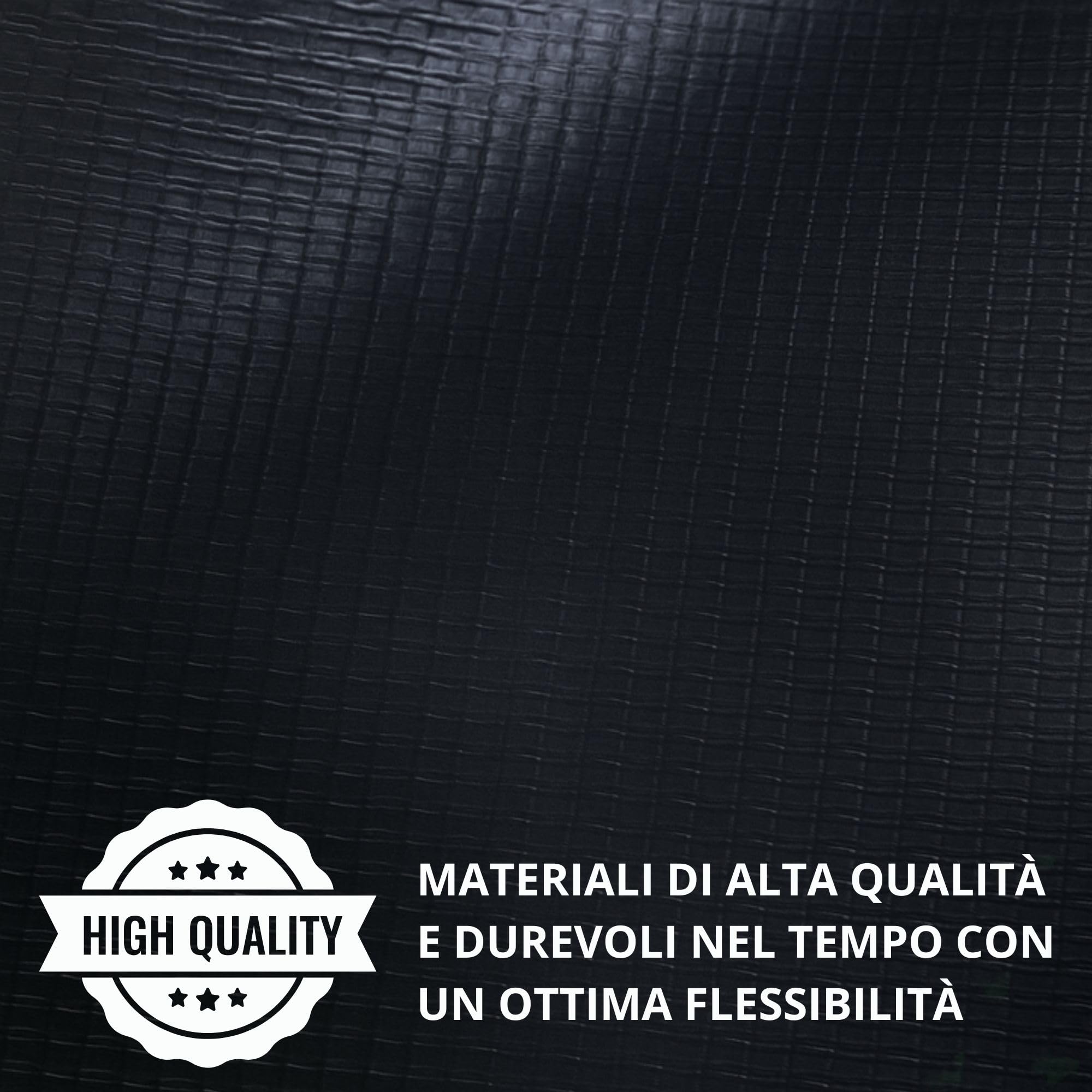 Telo per Laghetto da Giardino in PVC Flessibile Resistente agli Strappi per Piscine Fontane Cascate Telone Impermeabile per Esterno Dimensione Telo PVC 3 x 4 Spessore 5 mm Nero Heissner