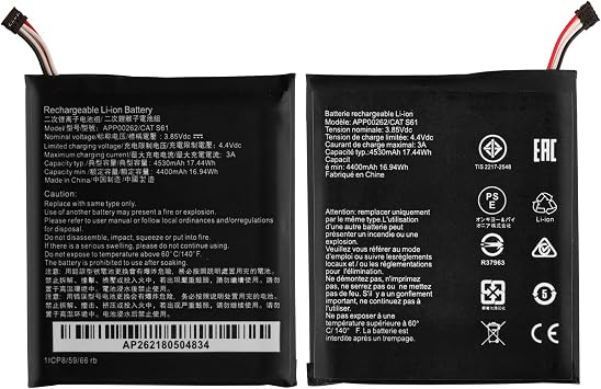 Replacement Battery Compatible with CAT S61 APP00262 with Tools