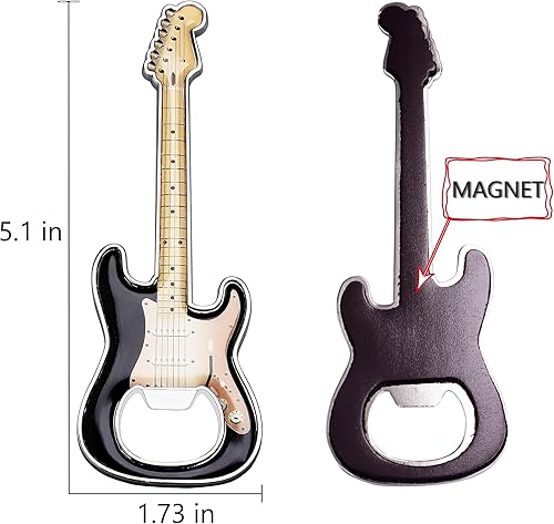 Miniatura 2 de Abrebotellas con forma de guitarra de cerveza, abrebotellas, guitarra, regalo, accesorios de cocina para bebedores, amantes de la guitarra y música,