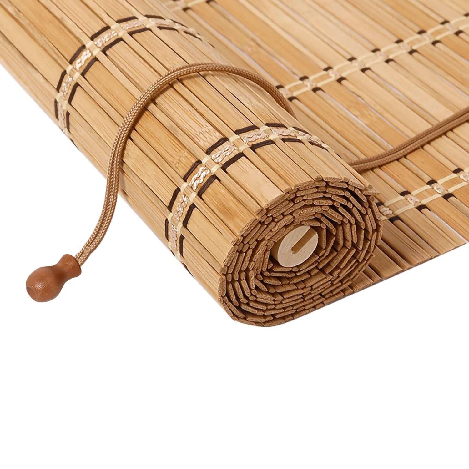 bamboo blinds, easy to install bamboo shades for indoor windows, custom sizes roller shades for indoor windows, roll up blinds indoor outdoor patio